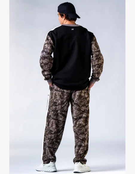 NEBBIA Relaxed fit felpa POWER Camo pallido