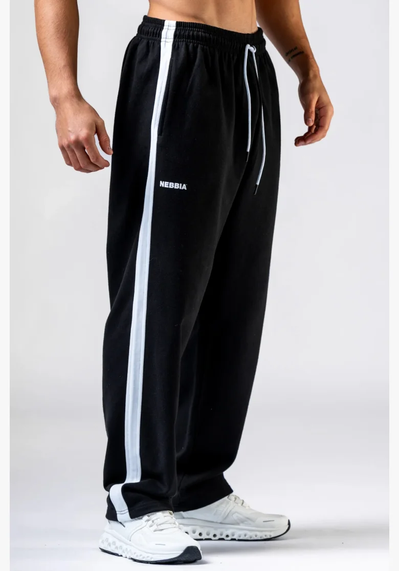 NEBBIA Relaxed fit pantaloni sportivi POWER neri