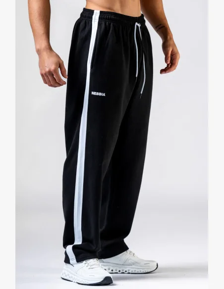 NEBBIA Relaxed fit pantaloni sportivi POWER neri