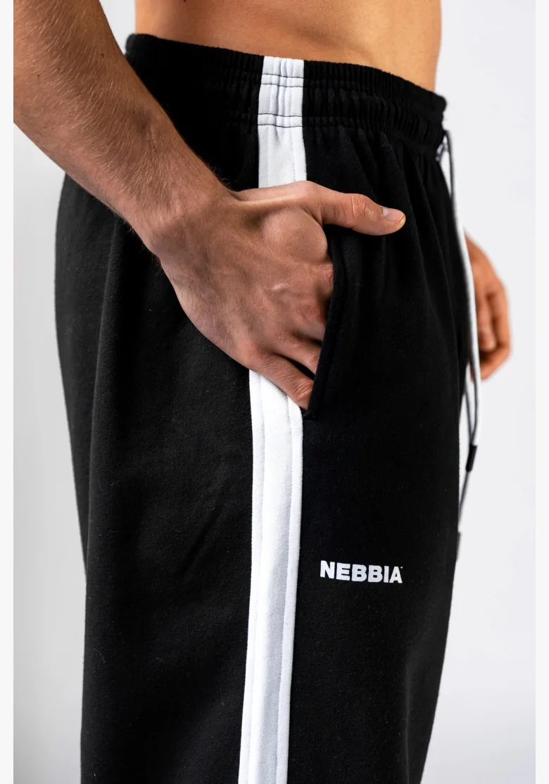 NEBBIA Relaxed fit pantaloni sportivi POWER neri