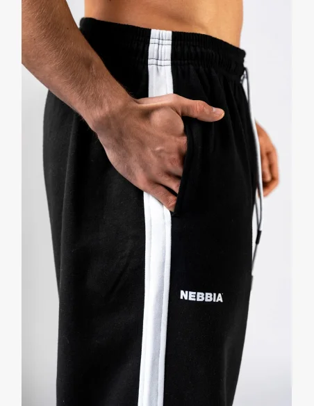NEBBIA Relaxed fit pantaloni sportivi POWER neri