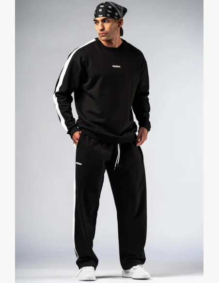 NEBBIA Relaxed fit pantaloni sportivi POWER neri