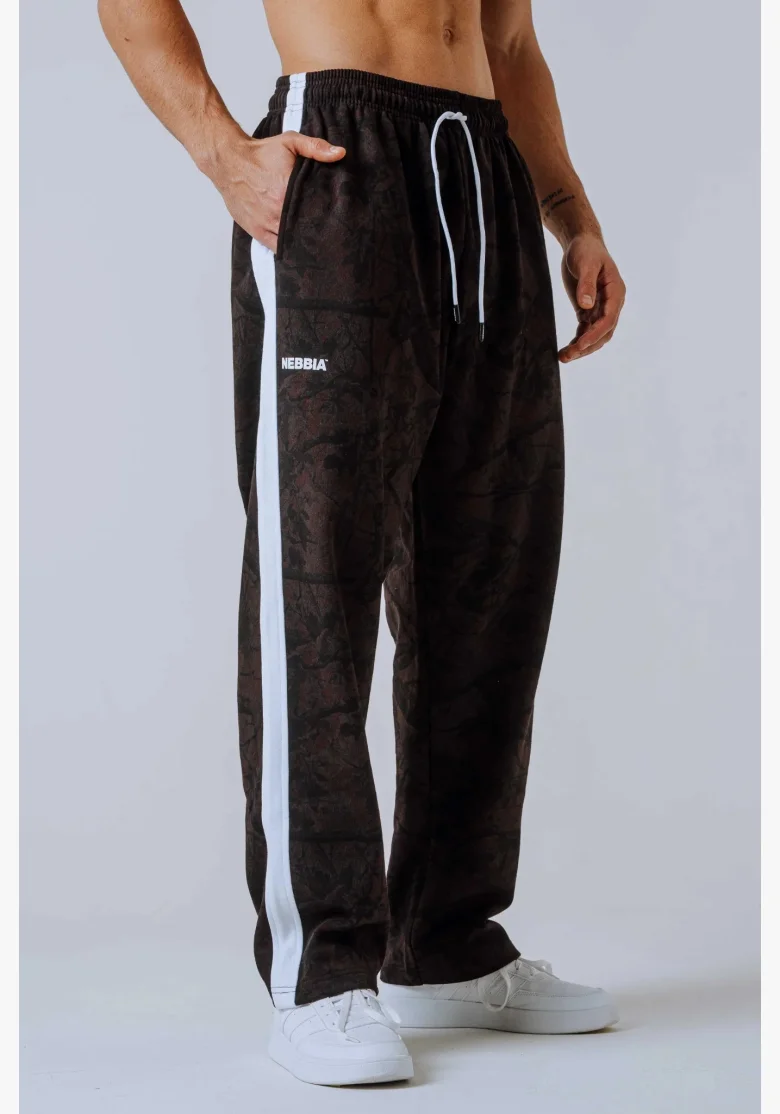 NEBBIA Relaxed fit pantaloni POWER camo scuri
