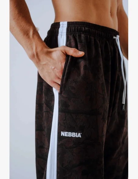 NEBBIA Relaxed fit pantaloni POWER camo scuri
