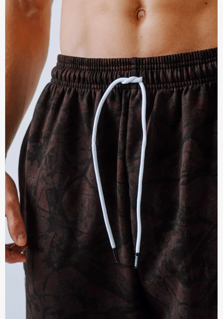 NEBBIA Relaxed fit pantaloni POWER camo scuri