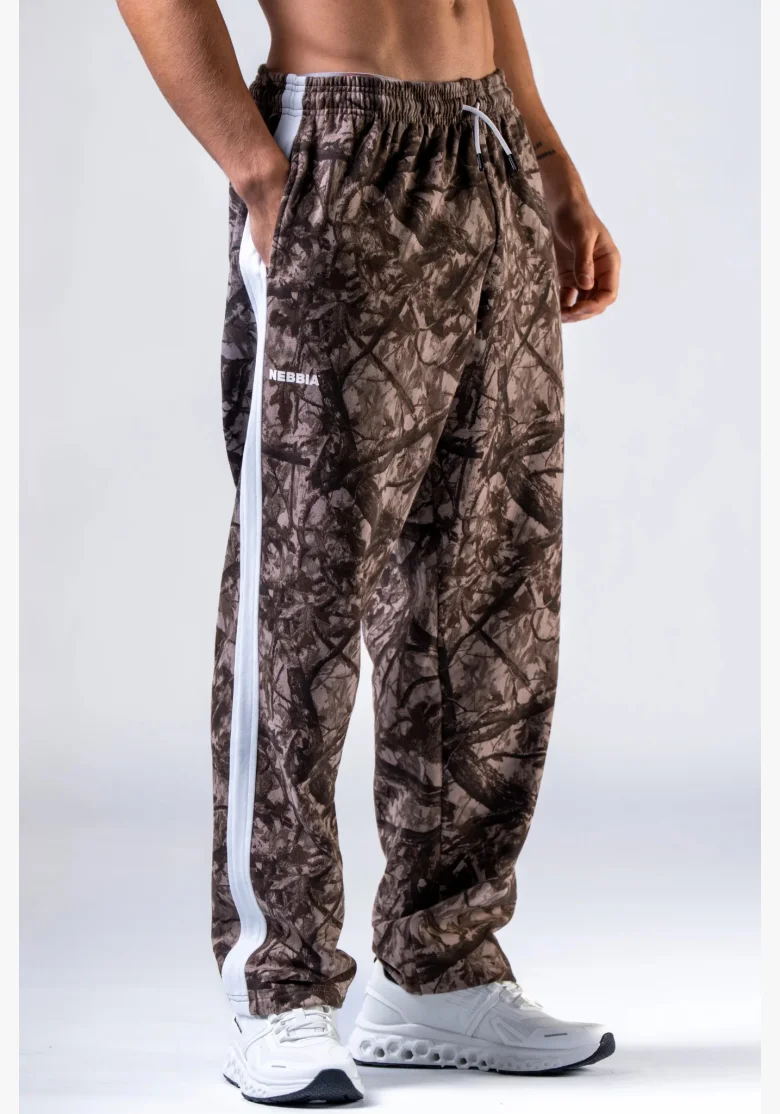 NEBBIA Relaxed fit pantaloni da tuta POWER camo pallido