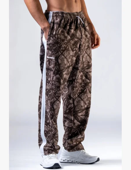 NEBBIA Relaxed fit pantaloni da tuta POWER camo pallido
