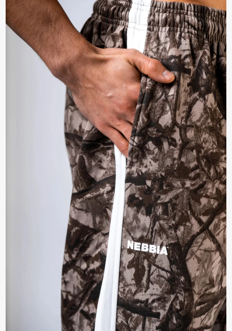 NEBBIA Relaxed fit pantaloni da tuta POWER camo pallido