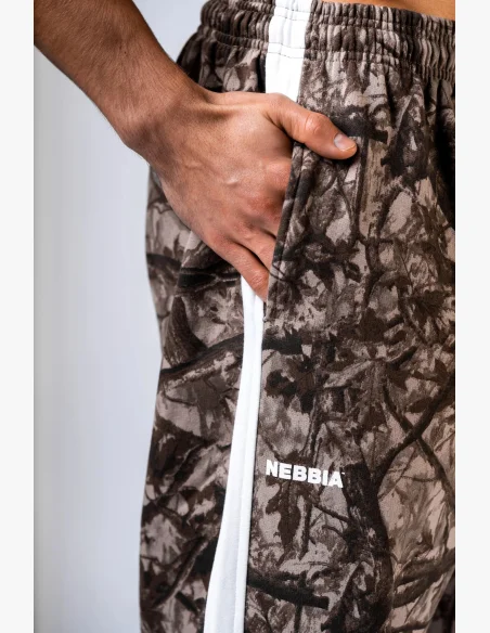 NEBBIA Relaxed fit pantaloni da tuta POWER camo pallido