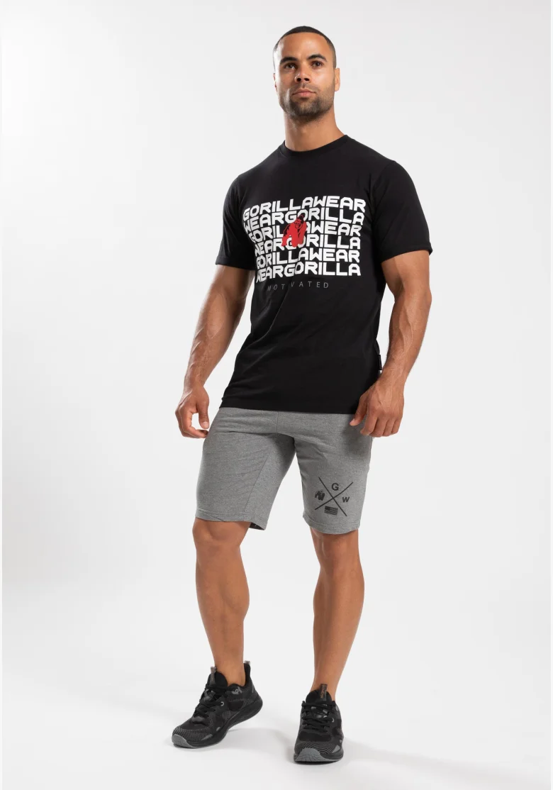 Gorilla Wear Maglietta da uomo Bradley nera