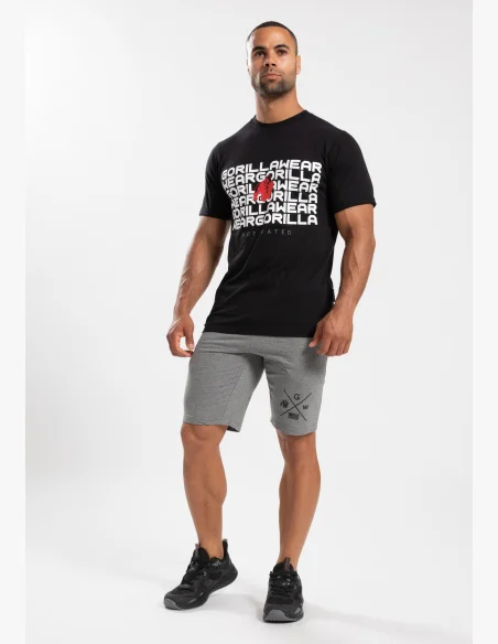 Gorilla Wear Maglietta da uomo Bradley nera