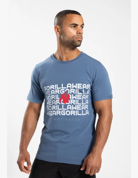Gorilla Wear Maglietta da uomo Bradley blu