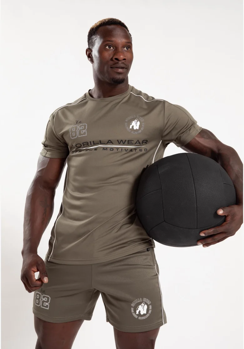Gorilla Wear maglietta da uomo Broxton - verde militare