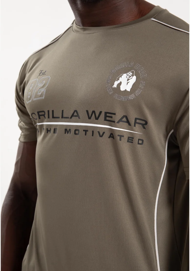 Gorilla Wear maglietta da uomo Broxton - verde militare