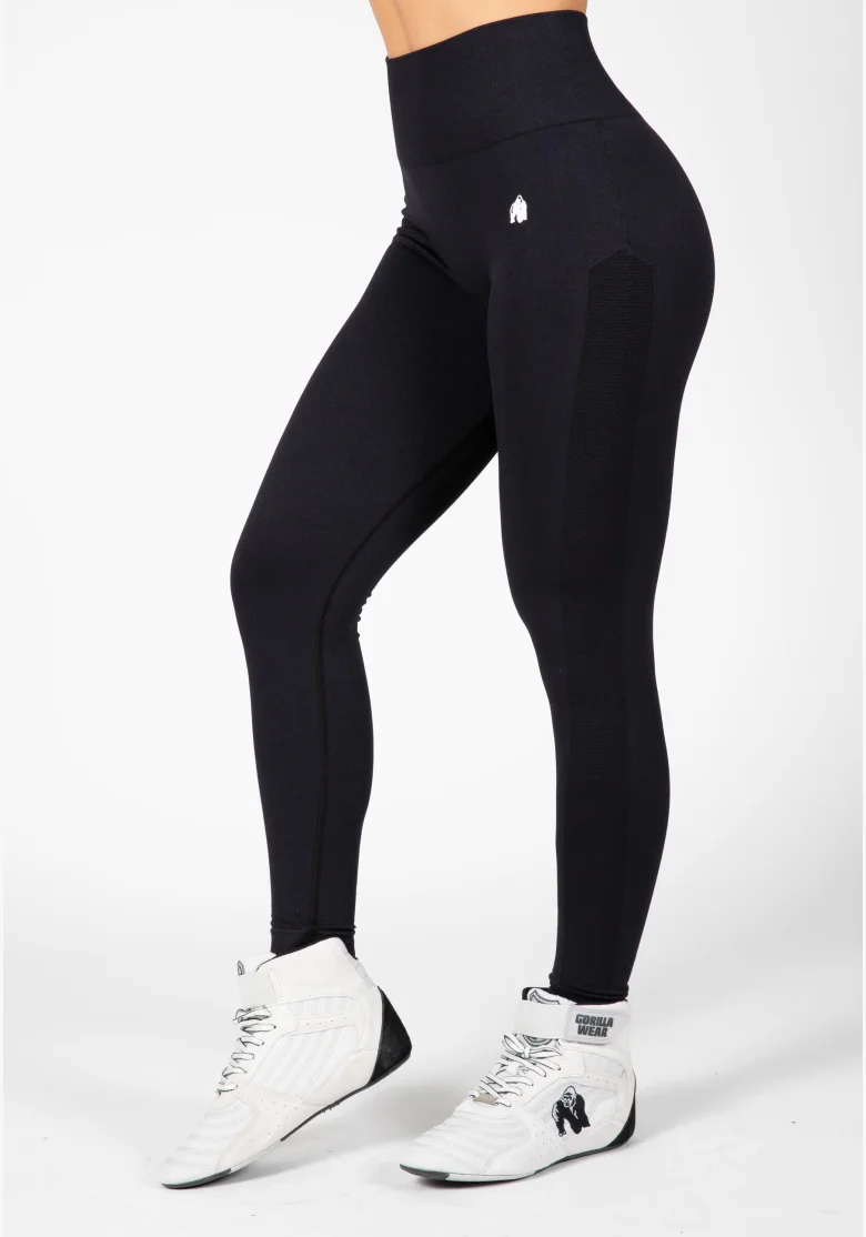 Gorilla Wear Leggings senza cuciture da donna Hilton - nero