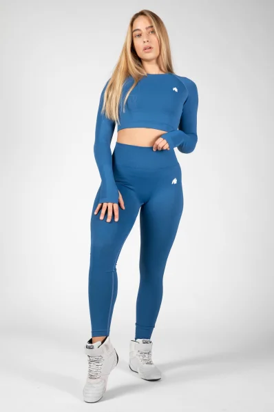 Gorilla Wear Leggings seamless da donna Hilton - blu