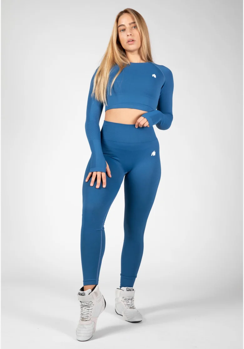 Gorilla Wear Leggings seamless da donna Hilton - blu