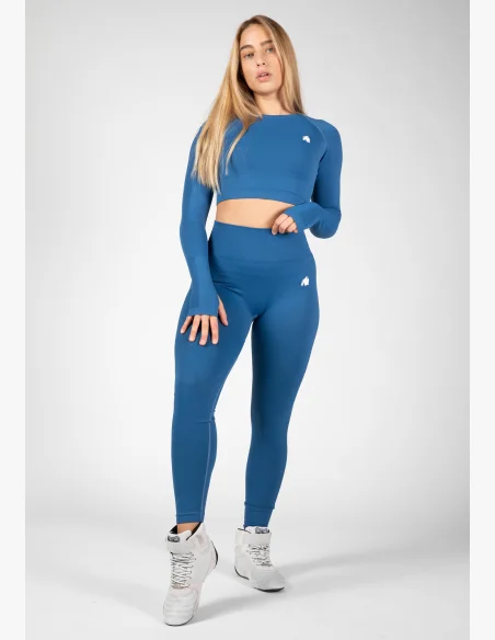 Gorilla Wear Leggings seamless da donna Hilton - blu