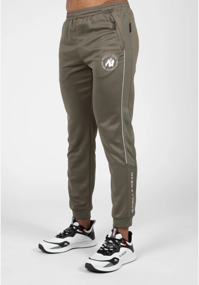 Gorilla Wear Pantaloni da ginnastica da uomo Broxton - verde militare