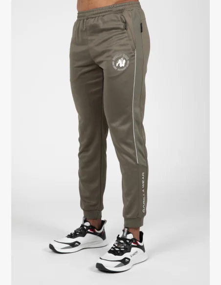 Gorilla Wear Pantaloni da ginnastica da uomo Broxton - verde militare