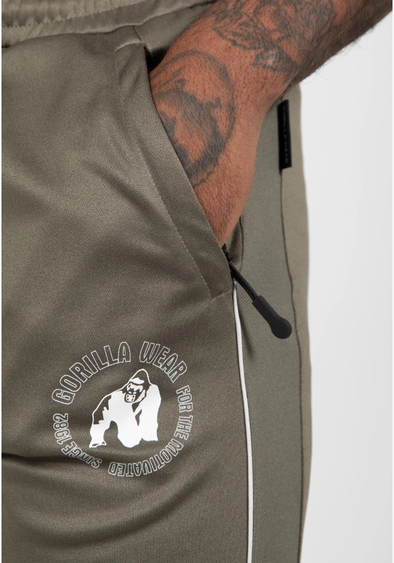 Gorilla Wear Pantaloni da ginnastica da uomo Broxton - verde militare