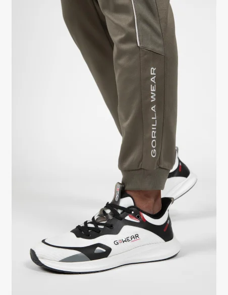 Gorilla Wear Pantaloni da ginnastica da uomo Broxton - verde militare