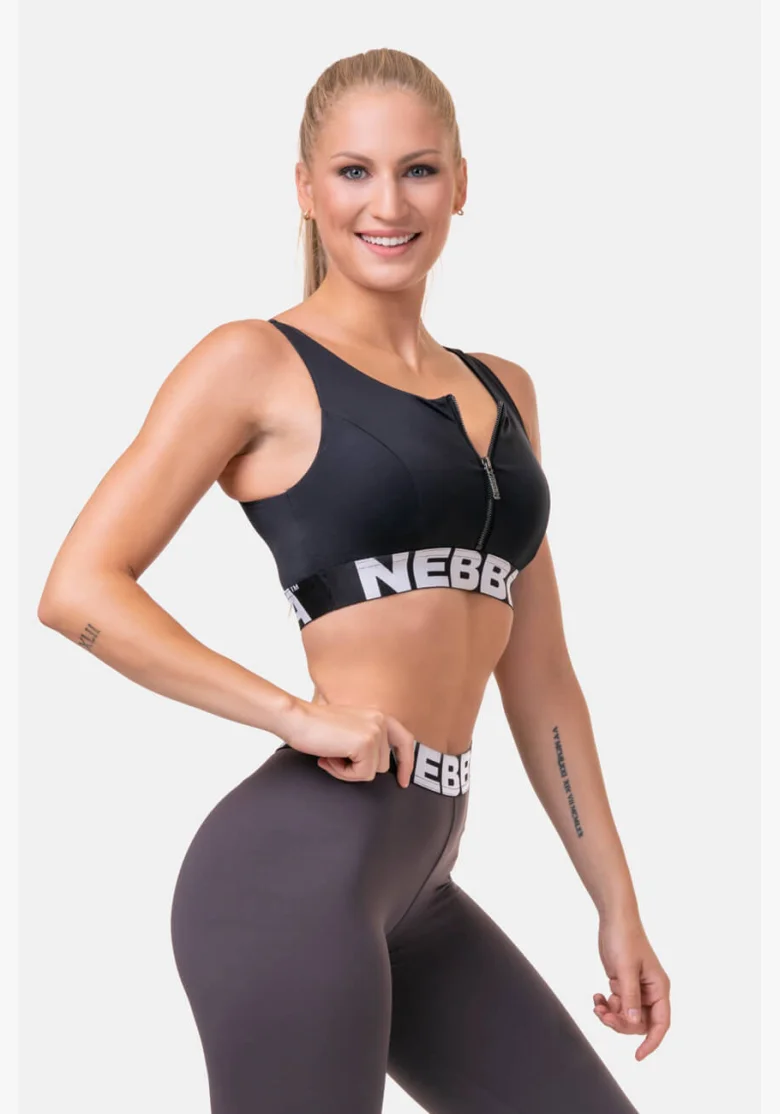 NEBBIA • Smart Zip reggiseno sportivo • NEBBIAshop.it