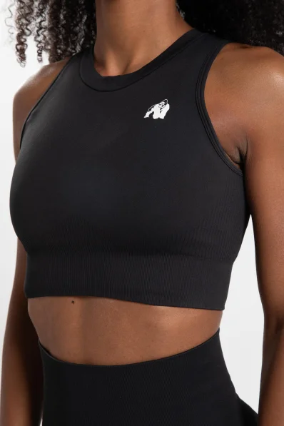 Gorilla Wear top crop da donna Olivia - nero 2