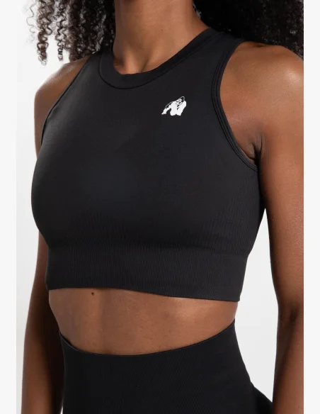 Gorilla Wear top crop da donna Olivia - nero