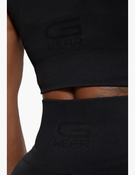 Gorilla Wear top crop da donna Olivia - nero