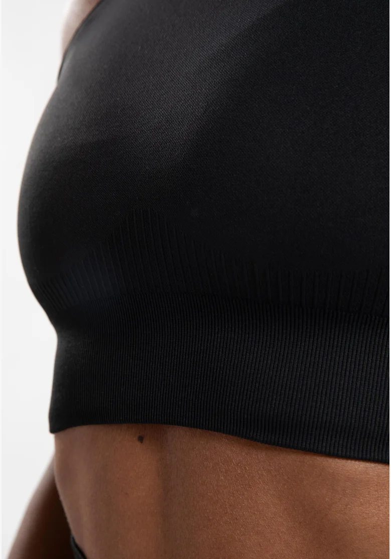 Gorilla Wear top crop da donna Olivia - nero