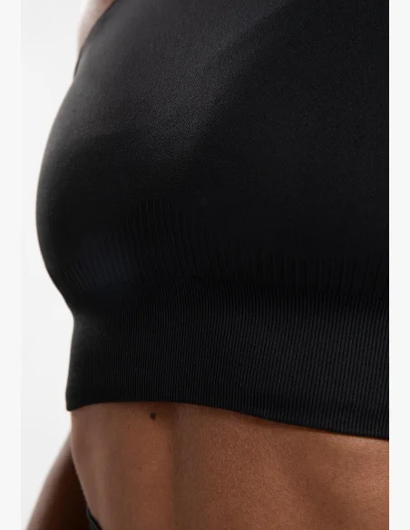 Gorilla Wear top crop da donna Olivia - nero