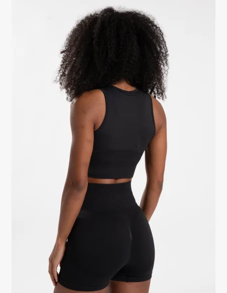 Gorilla Wear top crop da donna Olivia - nero