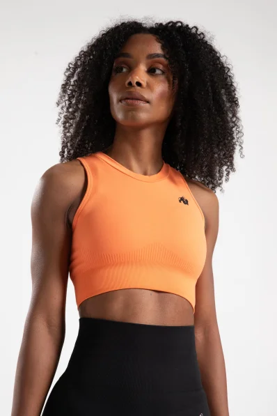 Gorilla Wear crop top donna Olivia - pesca 2