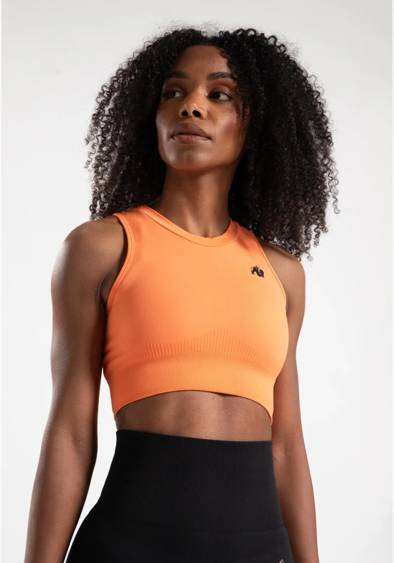 Gorilla Wear crop top donna Olivia - pesca