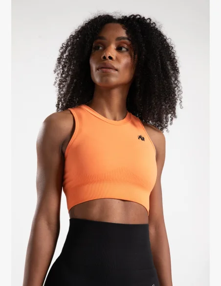 Gorilla Wear crop top donna Olivia - pesca