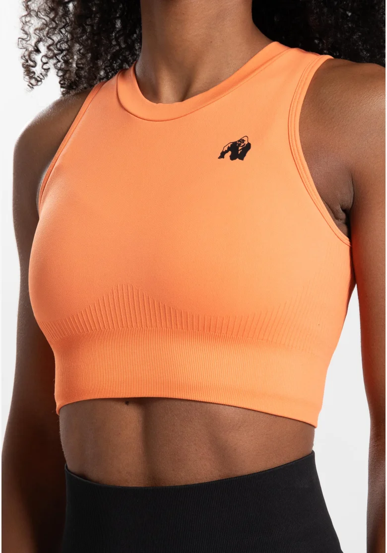 Gorilla Wear crop top donna Olivia - pesca