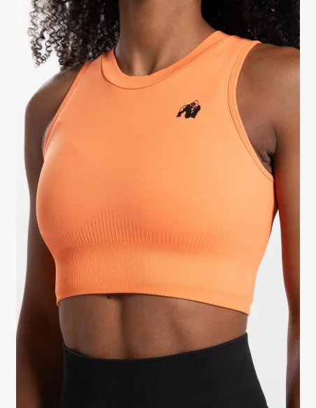 Gorilla Wear crop top donna Olivia - pesca
