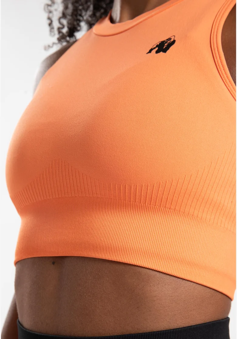 Gorilla Wear crop top donna Olivia - pesca