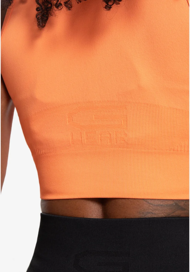 Gorilla Wear crop top donna Olivia - pesca