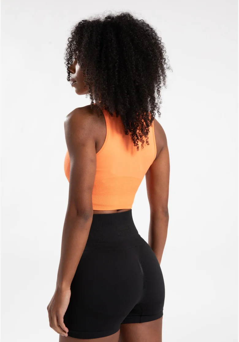 Gorilla Wear crop top donna Olivia - pesca