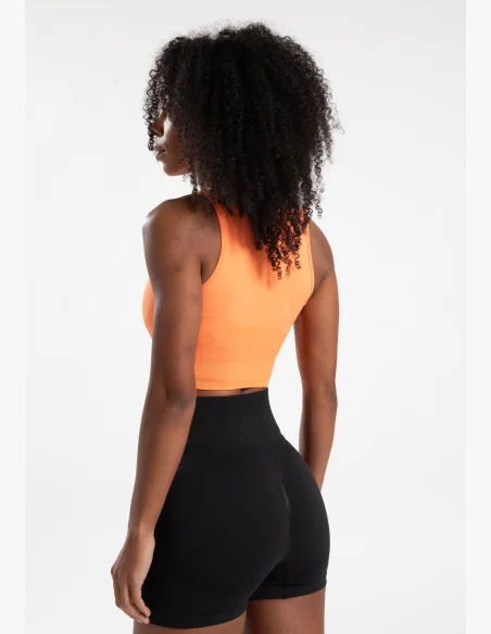 Gorilla Wear crop top donna Olivia - pesca