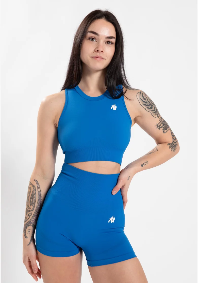 Gorilla Wear crop top da donna Olivia – blu
