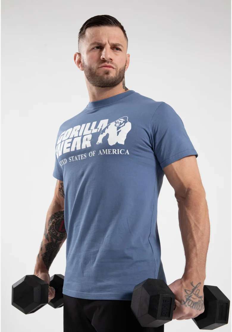 Gorilla Wear maglietta da uomo Classic - Coronet blu