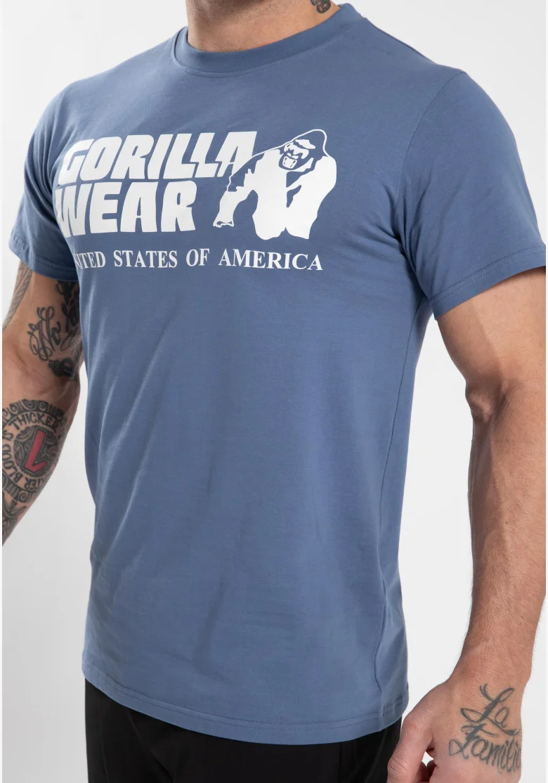 Gorilla Wear maglietta da uomo Classic - Coronet blu
