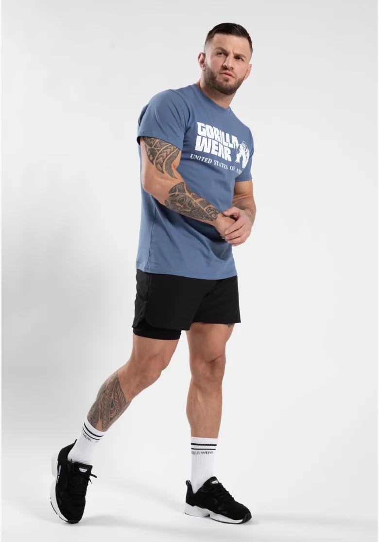 Gorilla Wear maglietta da uomo Classic - Coronet blu