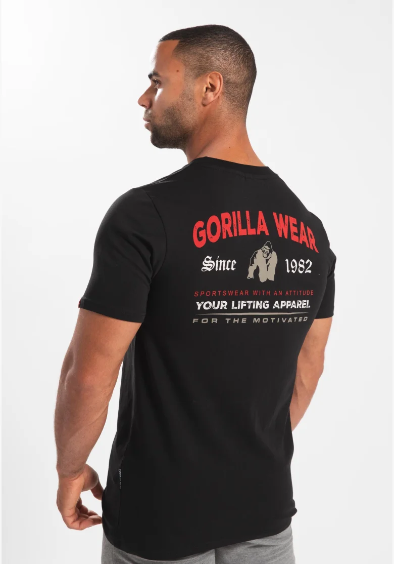 Gorilla Wear maglietta da uomo Warren - nera