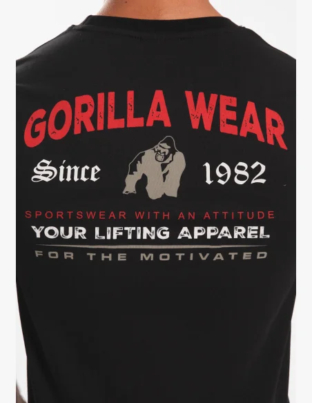 Gorilla Wear maglietta da uomo Warren - nera