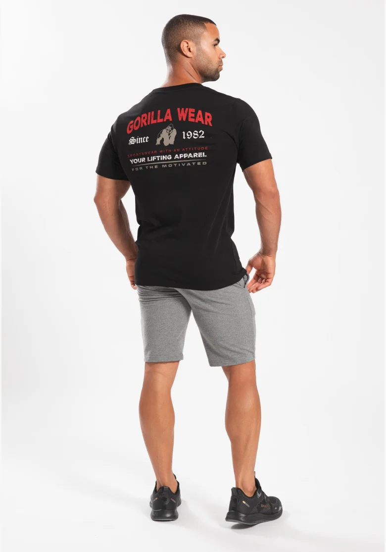 Gorilla Wear maglietta da uomo Warren - nera