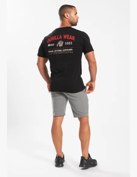 Gorilla Wear maglietta da uomo Warren - nera